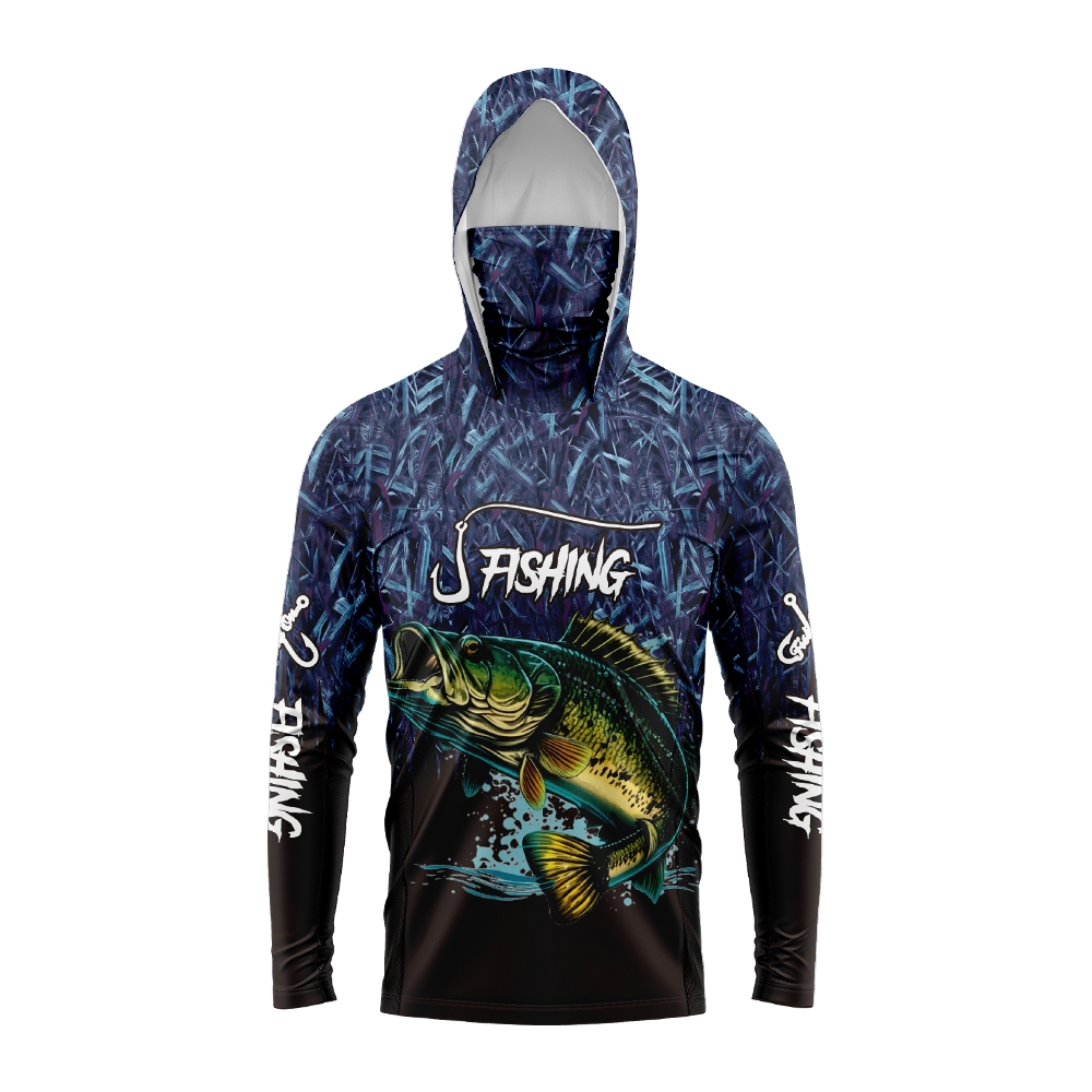 Sports Mask Breathable - Camiseta de Pesca Masculina com Estampa