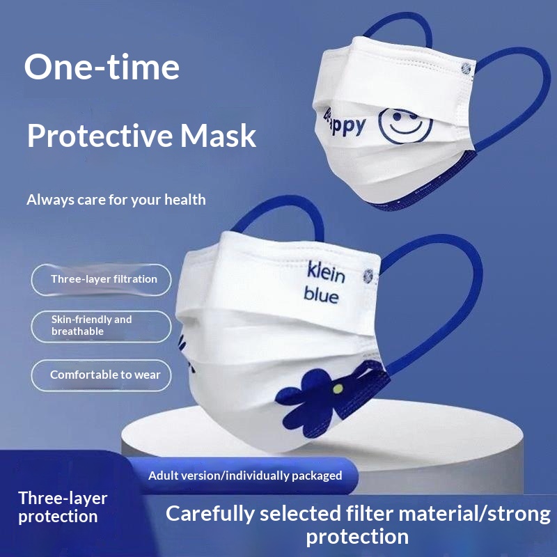 Máscara descartável azul Klein - Disposable Mask Blue avaliação e preço